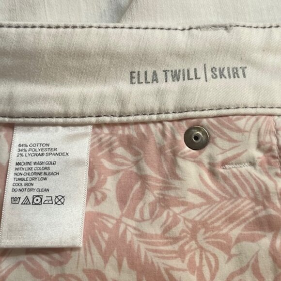 Tommy Bahama Ella Twill Skirt White Size 12 - Picture 6 of 15